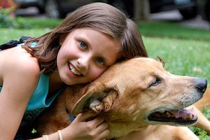 Girl and Dog